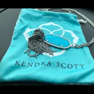 Kendra Scott Rayne Silver Long Pendant Necklace